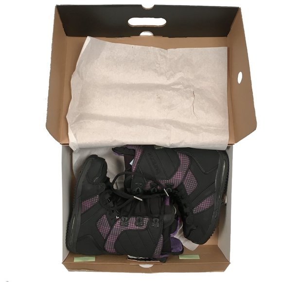 NEW Burton Sapphire Womens Snowboard Boots! Size 5 Euro 35 Black & Purple - Picture 1 of 2